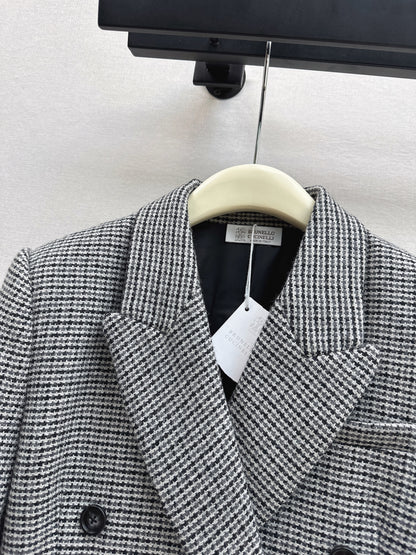 Brun' NEW houndstooth blazer