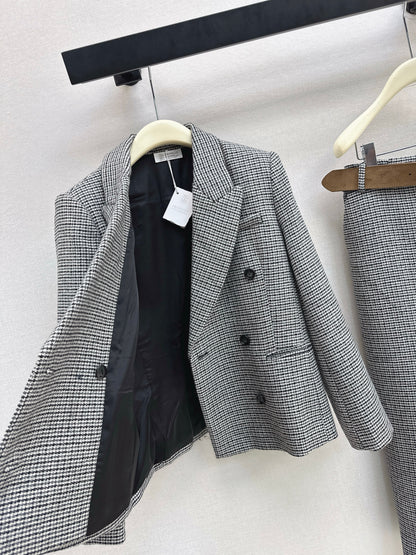 Brun' NEW houndstooth blazer