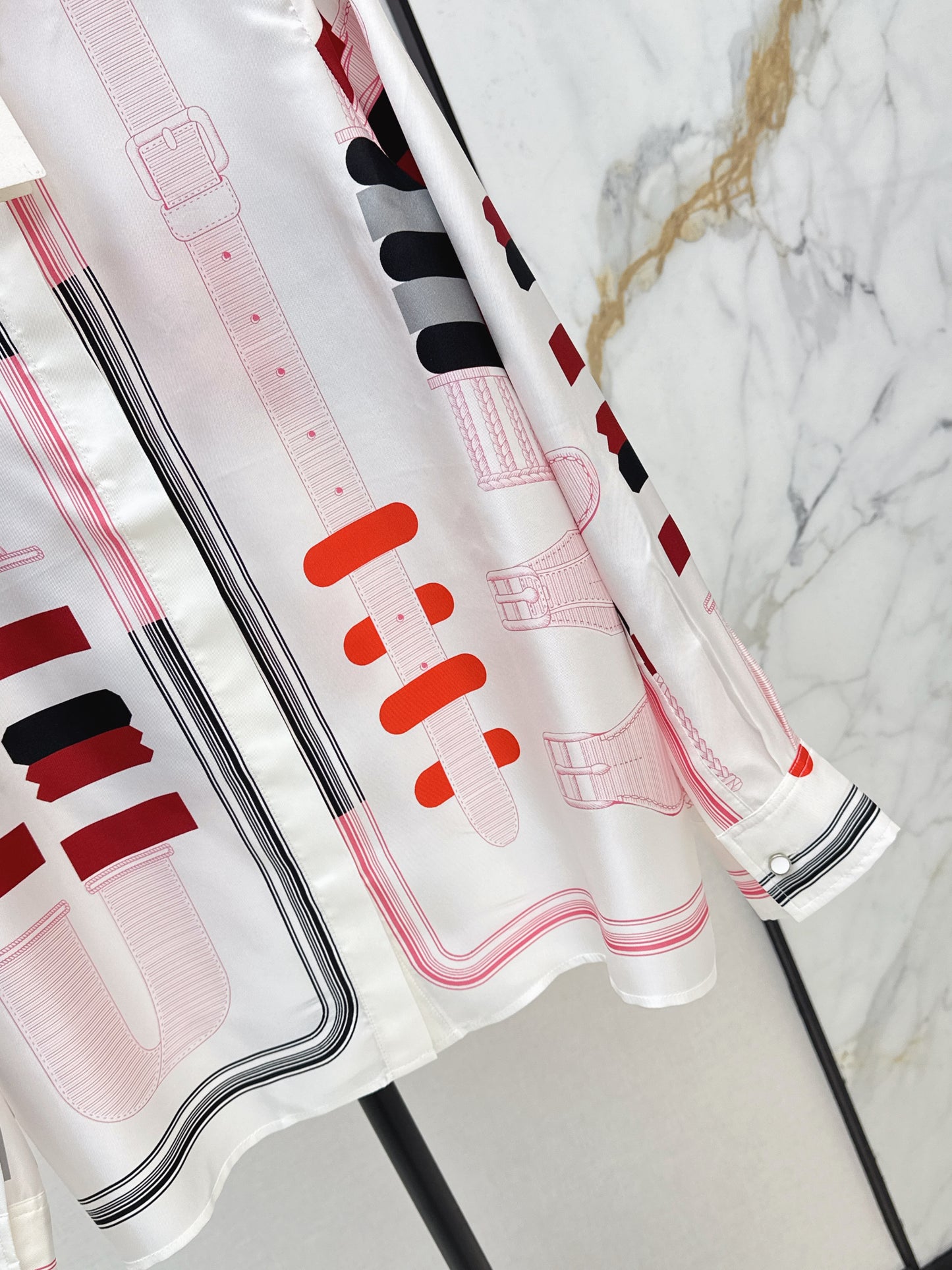 Herm NEW print silk shirts