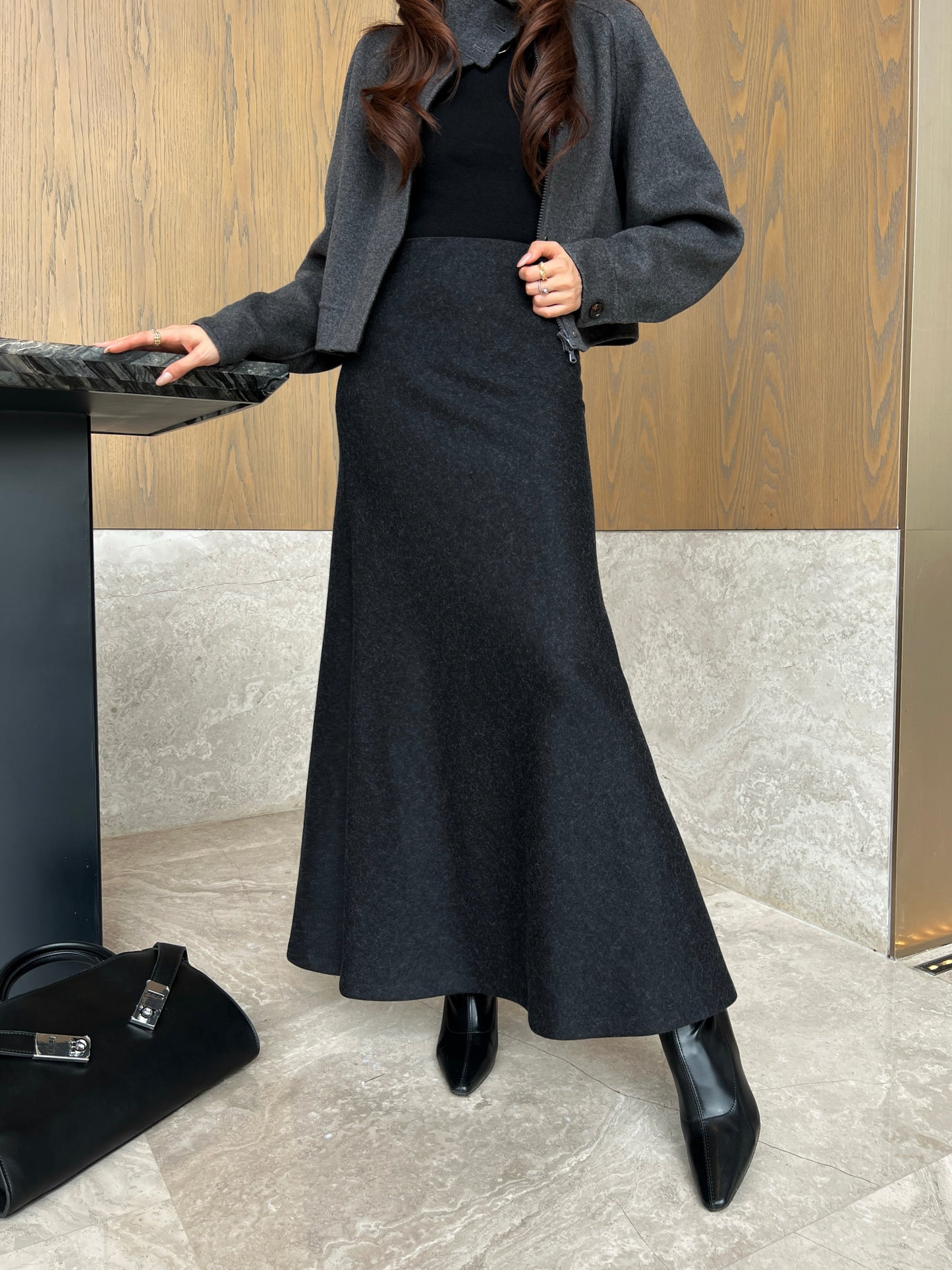 Brun NEW godet skirt