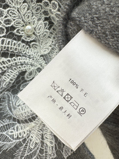 Es NEW Lace-paneled cardigan