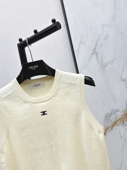 Celi NEW embroidered sleeveless vest