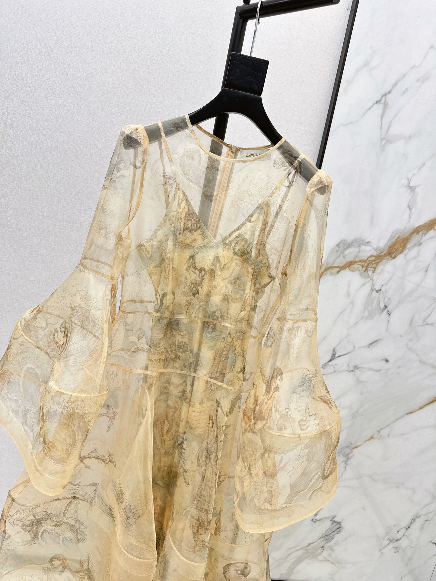 Zimm NEW silk printed dress