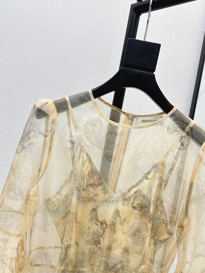 Zimm NEW silk printed dress