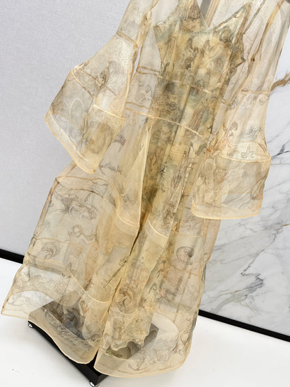 Zimm NEW silk printed dress