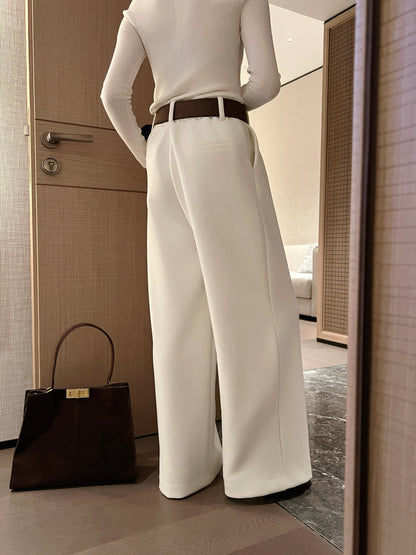 Ral NEW straight pants with belted