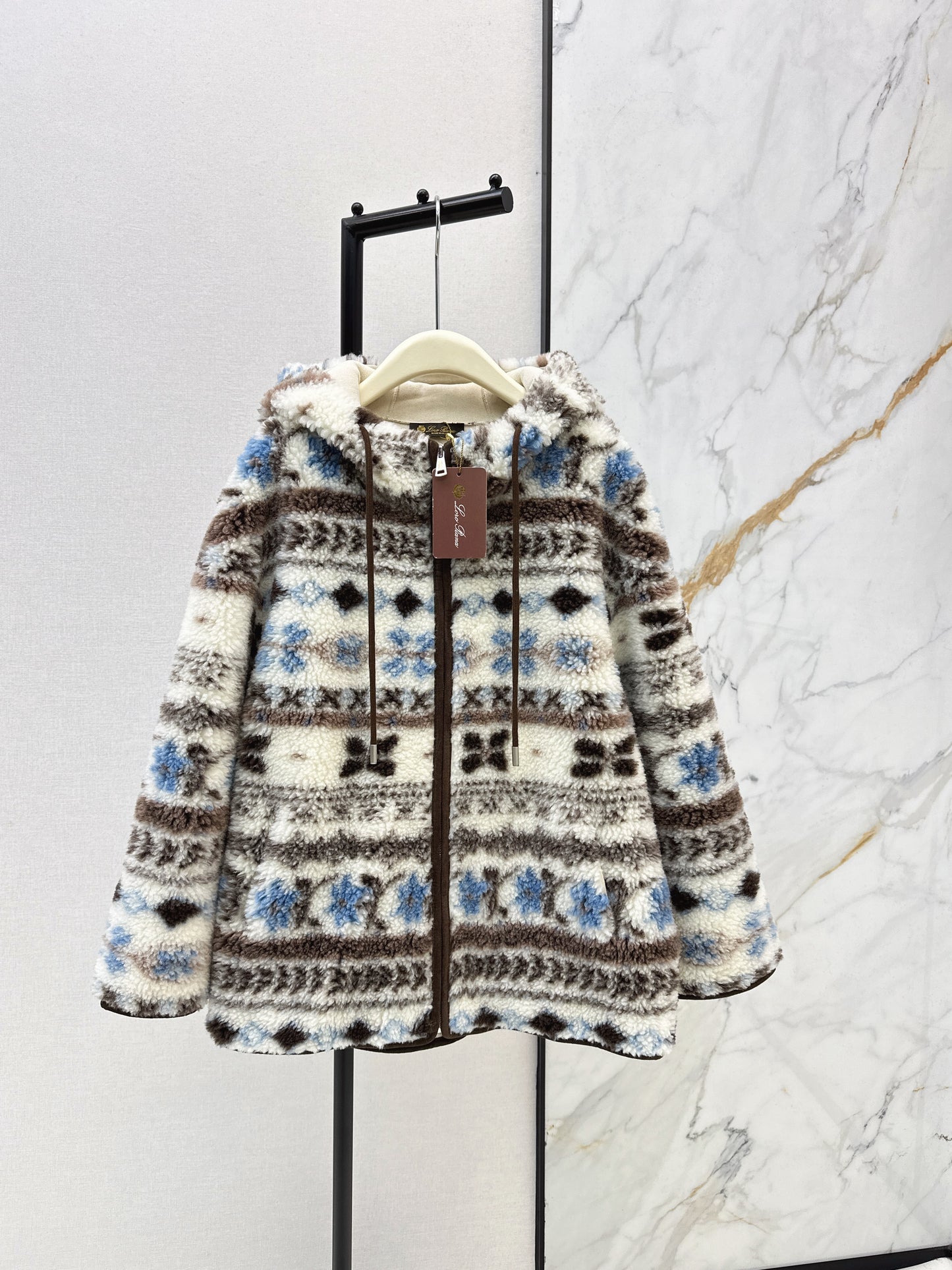 Loro NEW fair isle fleece jacket