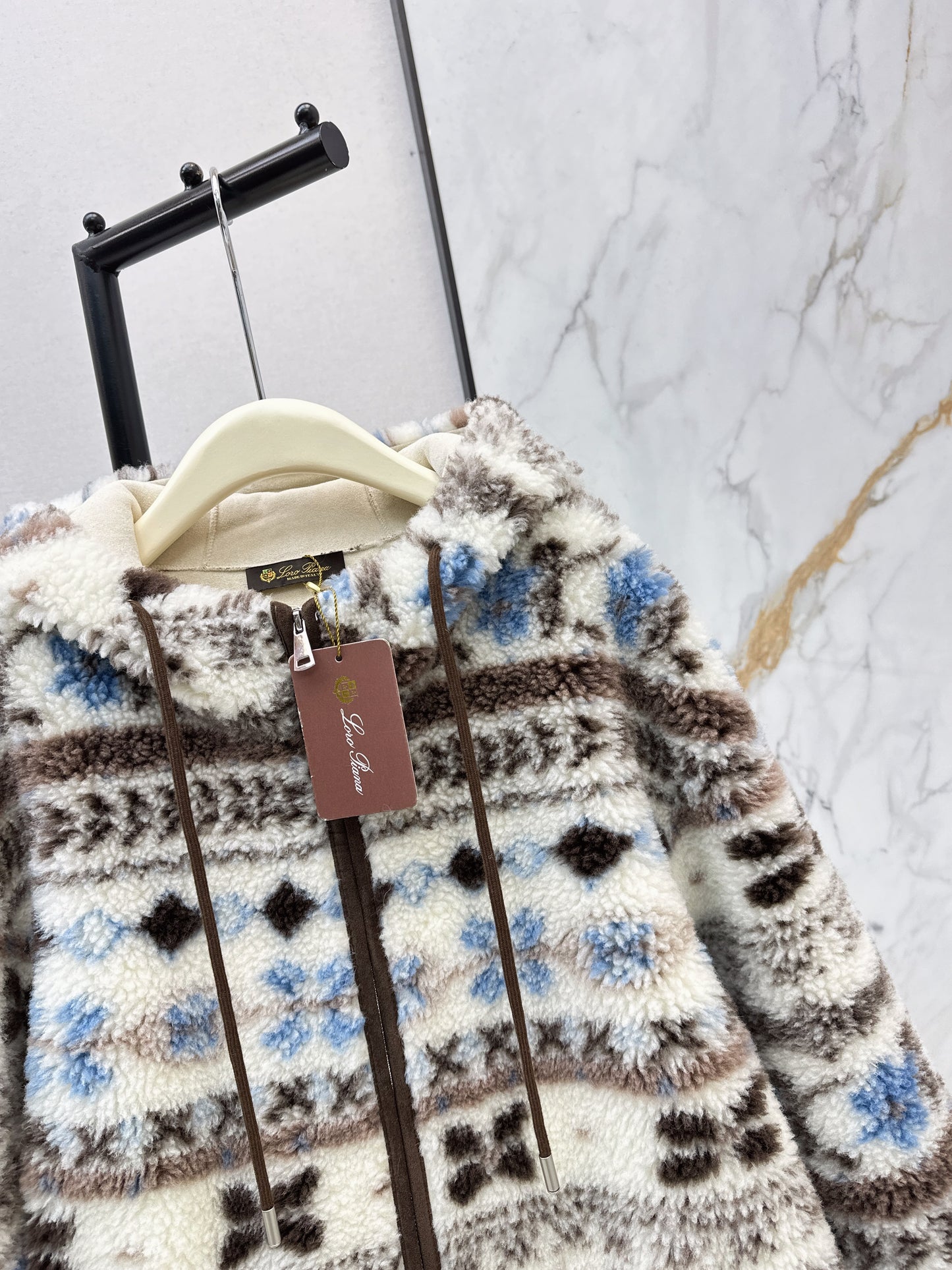 Loro NEW fair isle fleece jacket