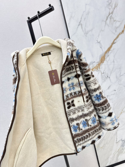 Loro NEW fair isle fleece jacket