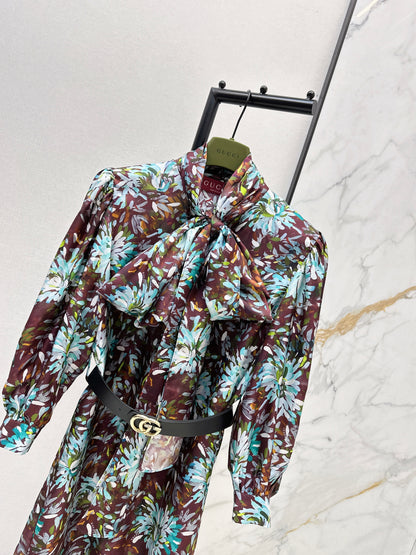 Guc NEW 3d floral print dress