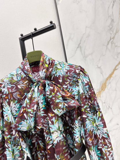 Guc NEW 3d floral print dress