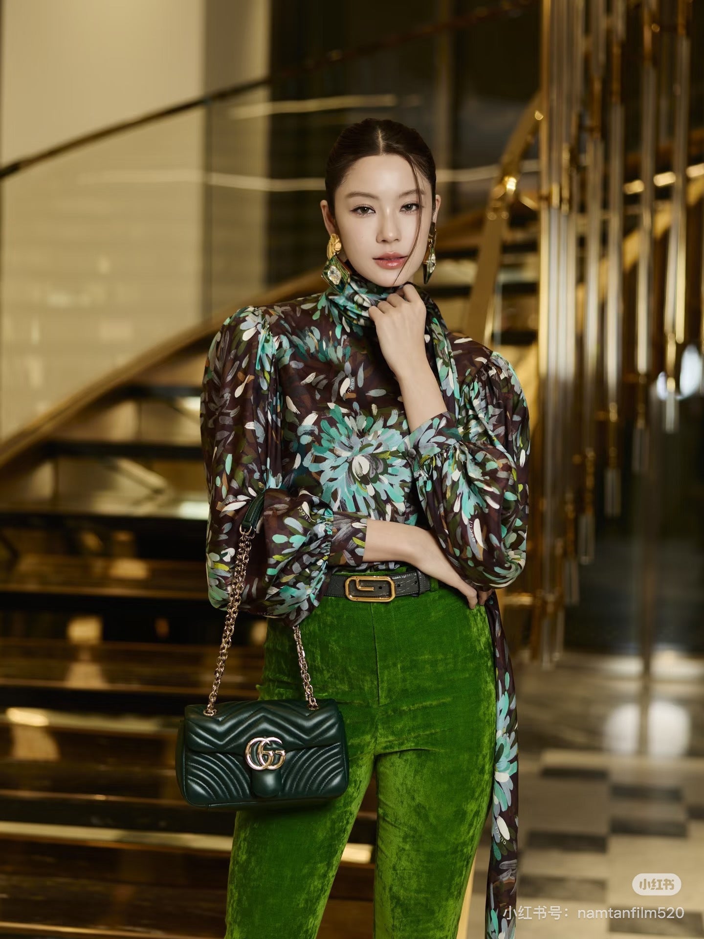 Guc NEW 3d floral print shirts