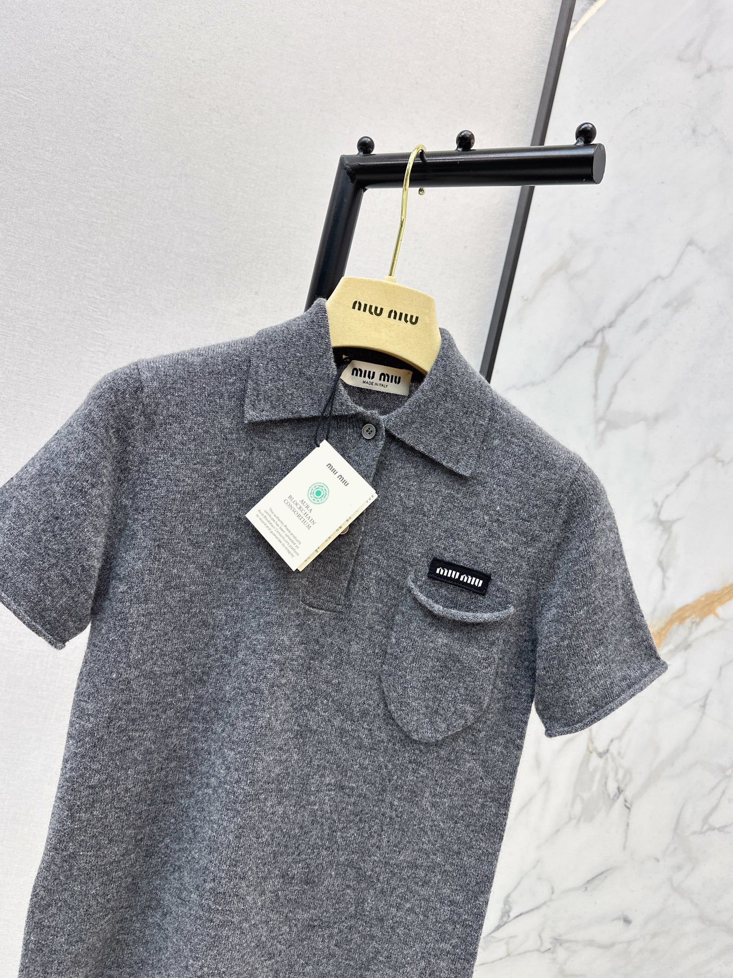 Miu NEW Polo knit shirt