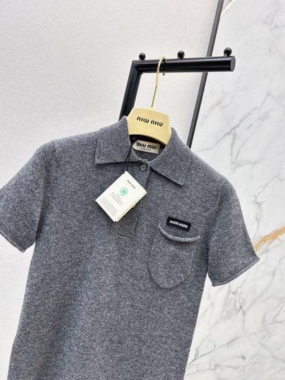 Miu NEW Polo knit shirt
