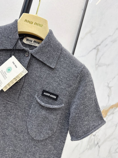 Miu NEW Polo knit shirt