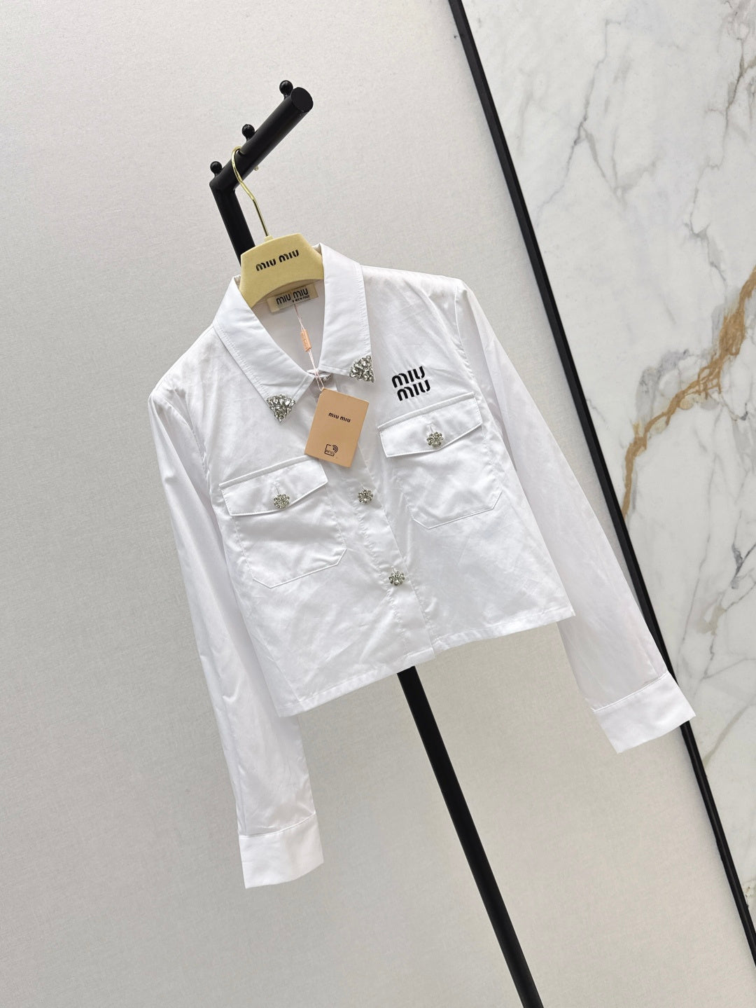 Miu NEW rhinestones shirts