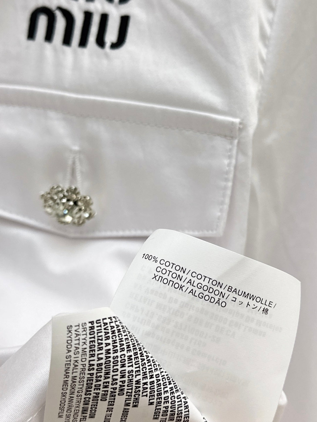 Miu NEW rhinestones shirts