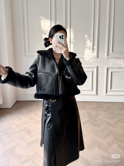 CD NEW reversible fur jacket