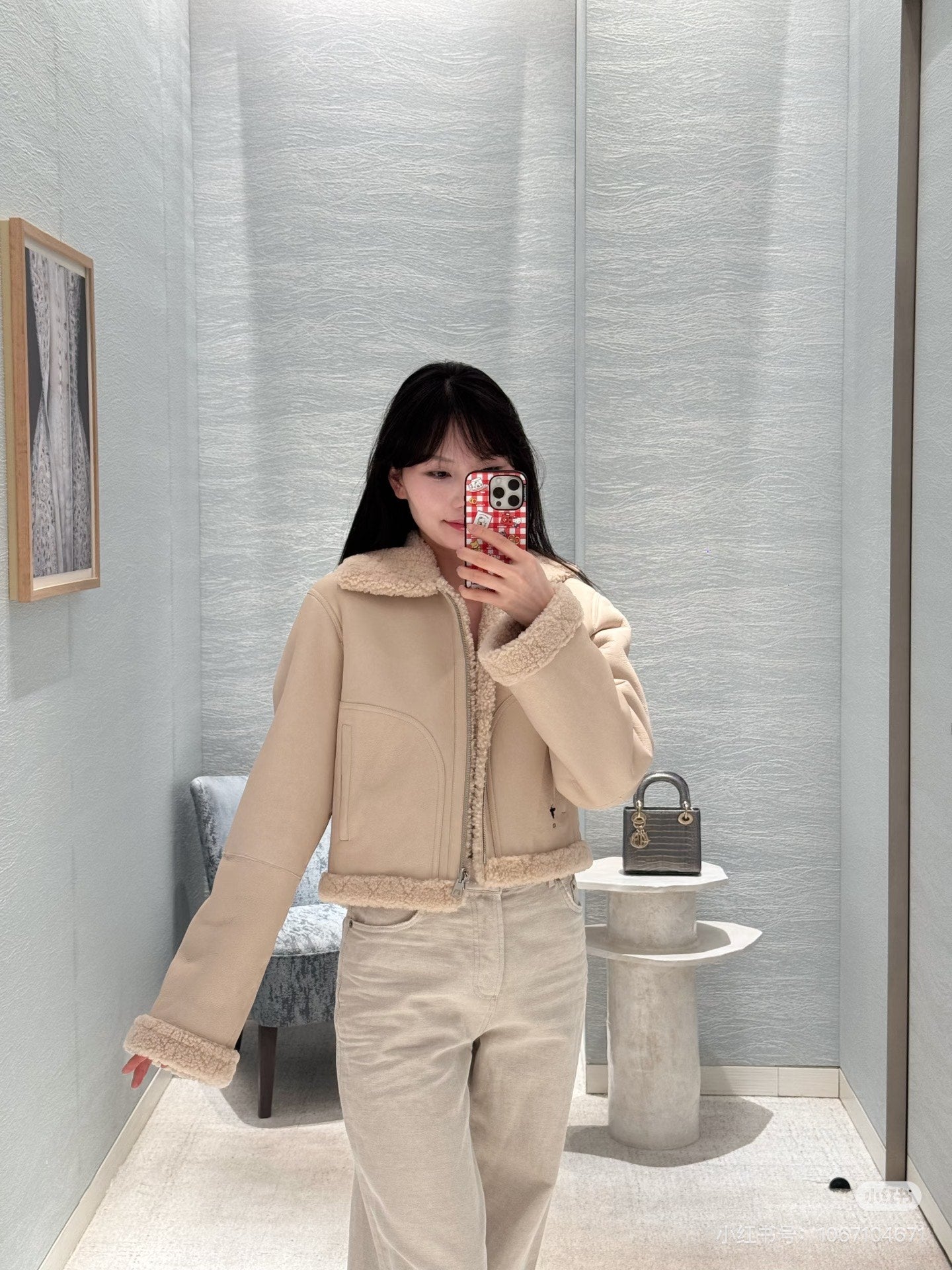 CD NEW reversible fur jacket