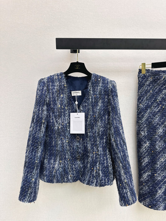 Chan NEW woolen woven jacket