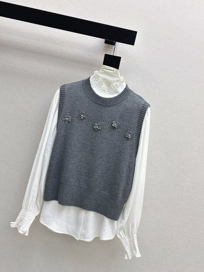 Chan NEW elegant shirts knit vest