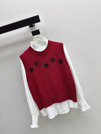 Chan NEW elegant shirts knit vest
