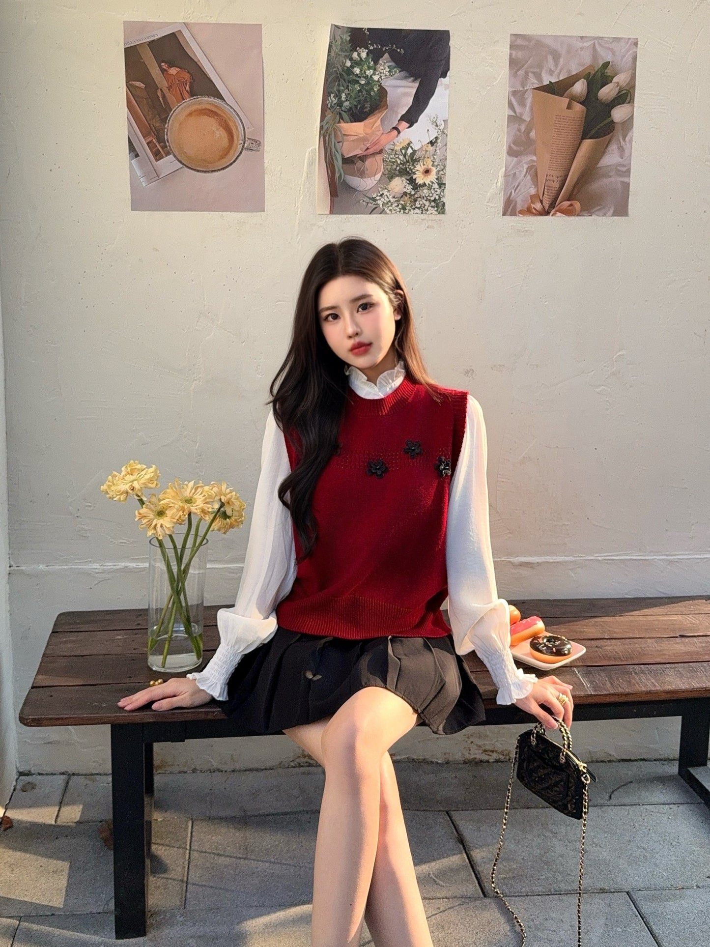 Chan NEW elegant shirts knit vest