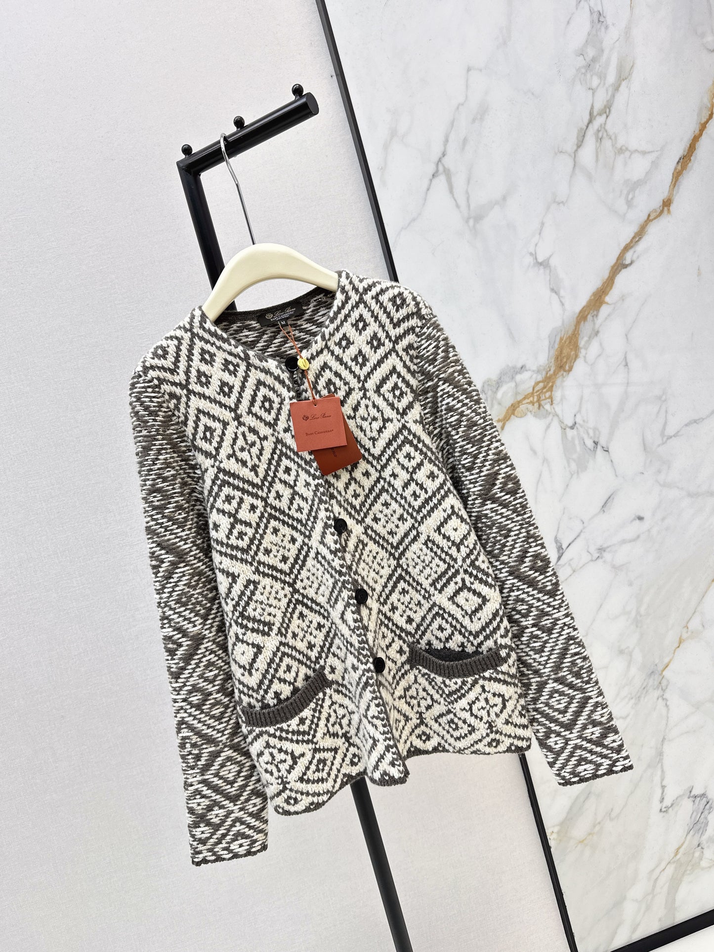 Loro NEW Fair Isle cashmere cardigan