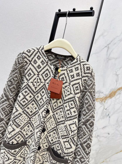 Loro NEW Fair Isle cashmere cardigan