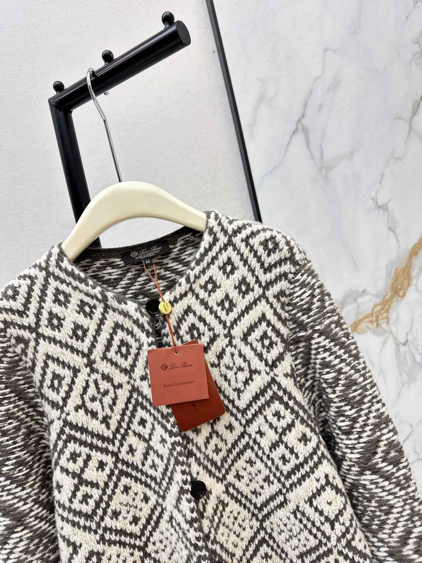 Loro NEW Fair Isle cashmere cardigan