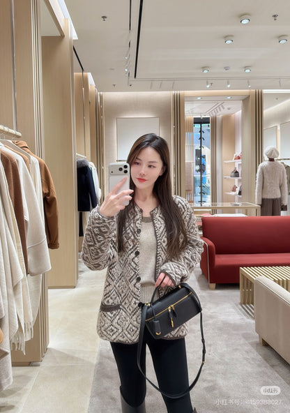 Loro NEW Fair Isle cashmere cardigan