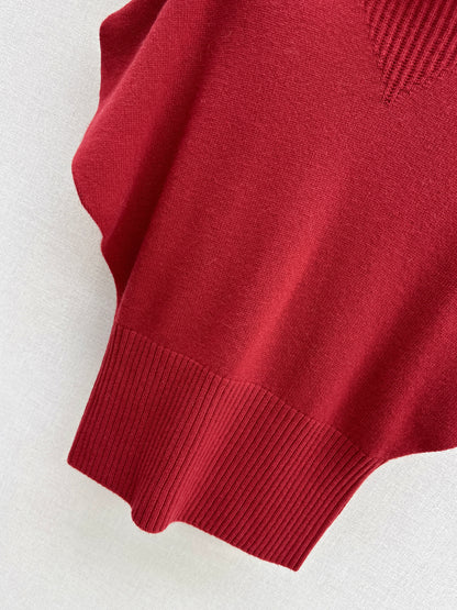 Brun NEW sleeveless sweater with belted