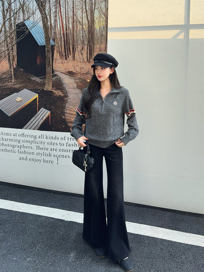 Monc NEW zip-up sweater