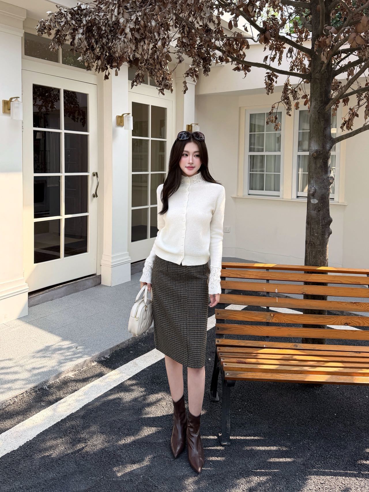 Chol NEW high neck cardigan