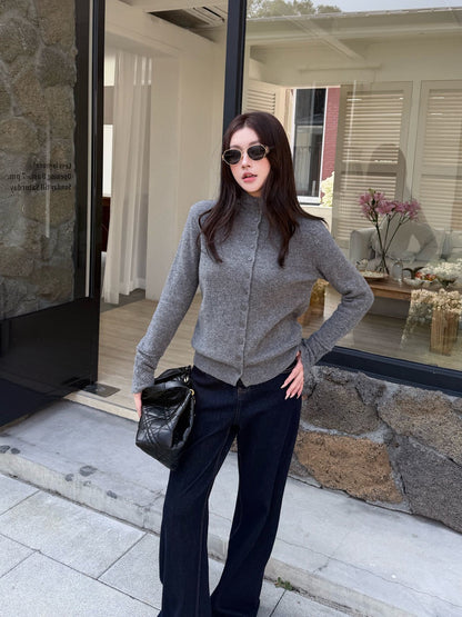 Chol NEW high neck cardigan