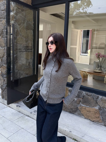 Chol NEW high neck cardigan