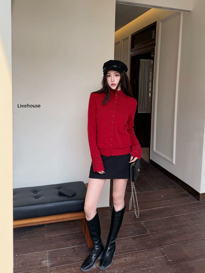 Chol NEW high neck cardigan