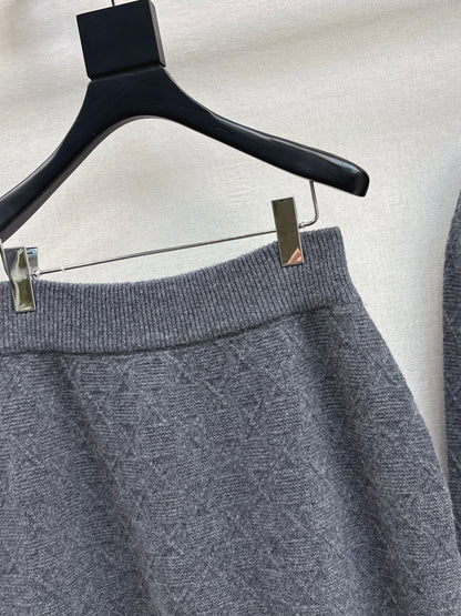 Miu NEW Jacquard knit suit