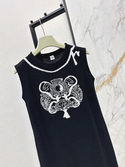 Herm NEW jacquard sleeveless dress