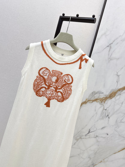 Herm NEW jacquard sleeveless dress