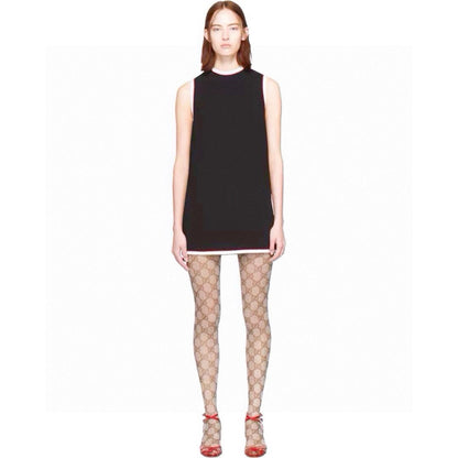 Guc NEW Double G logo mesh stockings