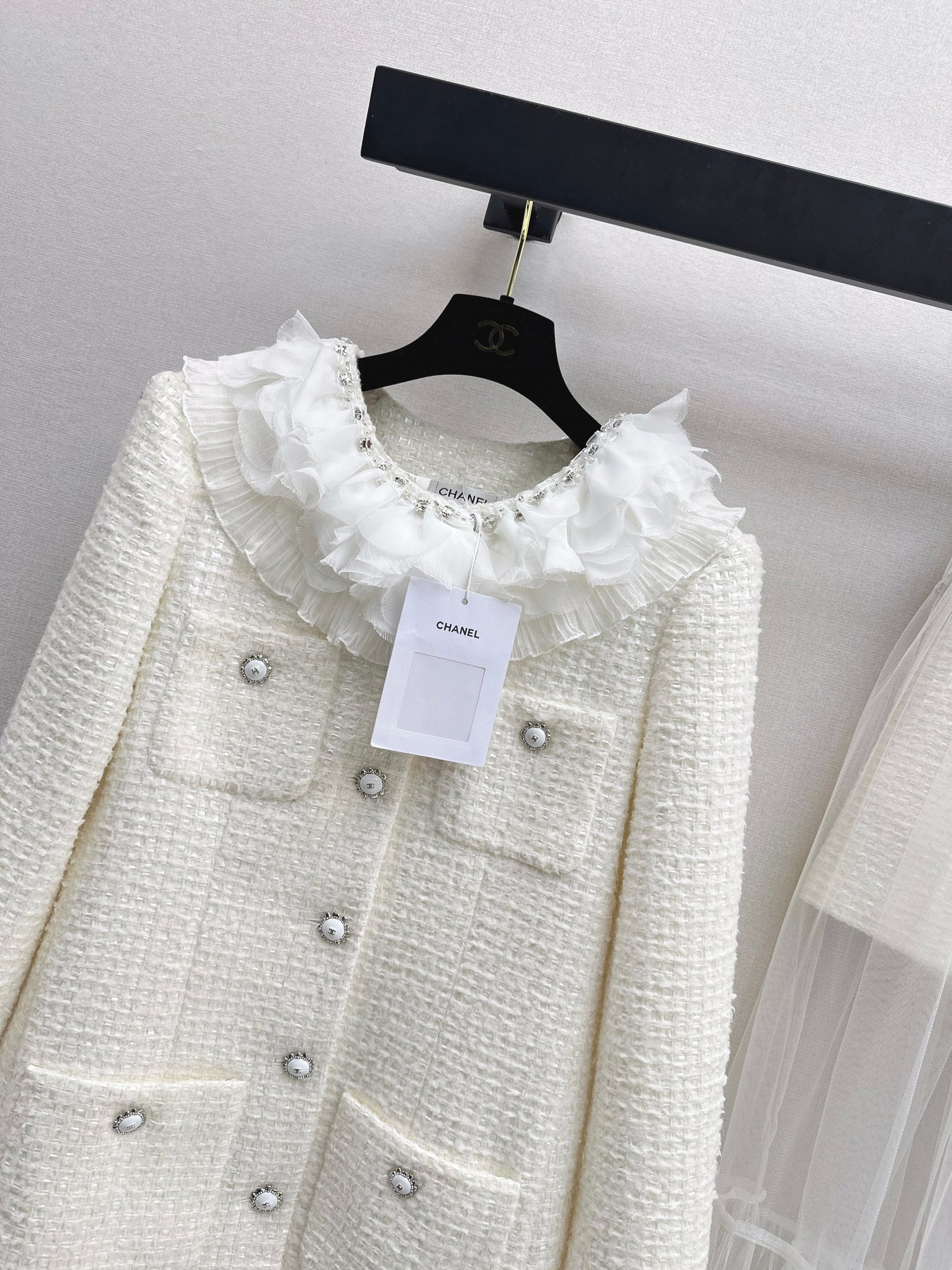 Chan NEW layered ruffle collar jacket