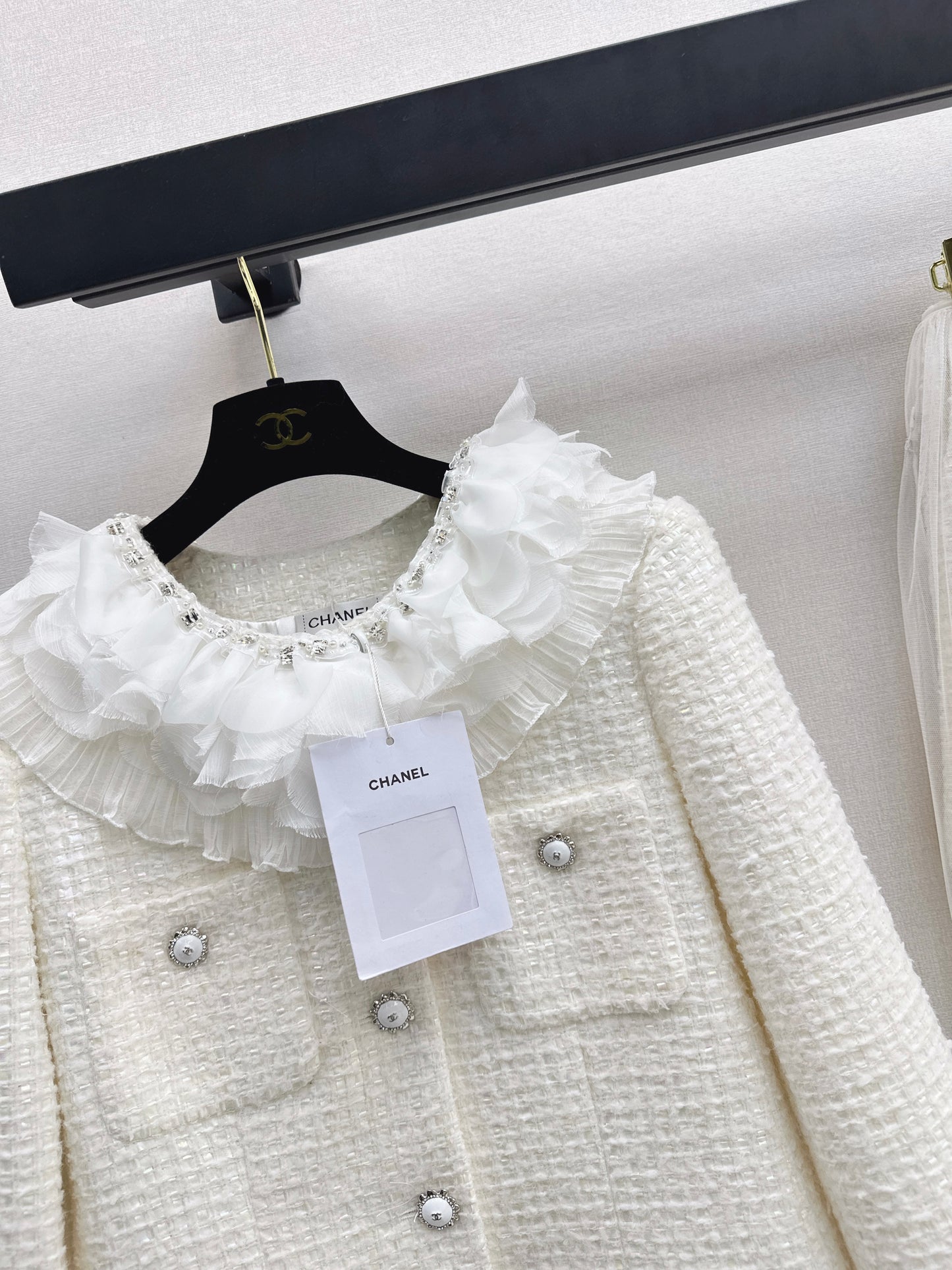 Chan NEW layered ruffle collar jacket