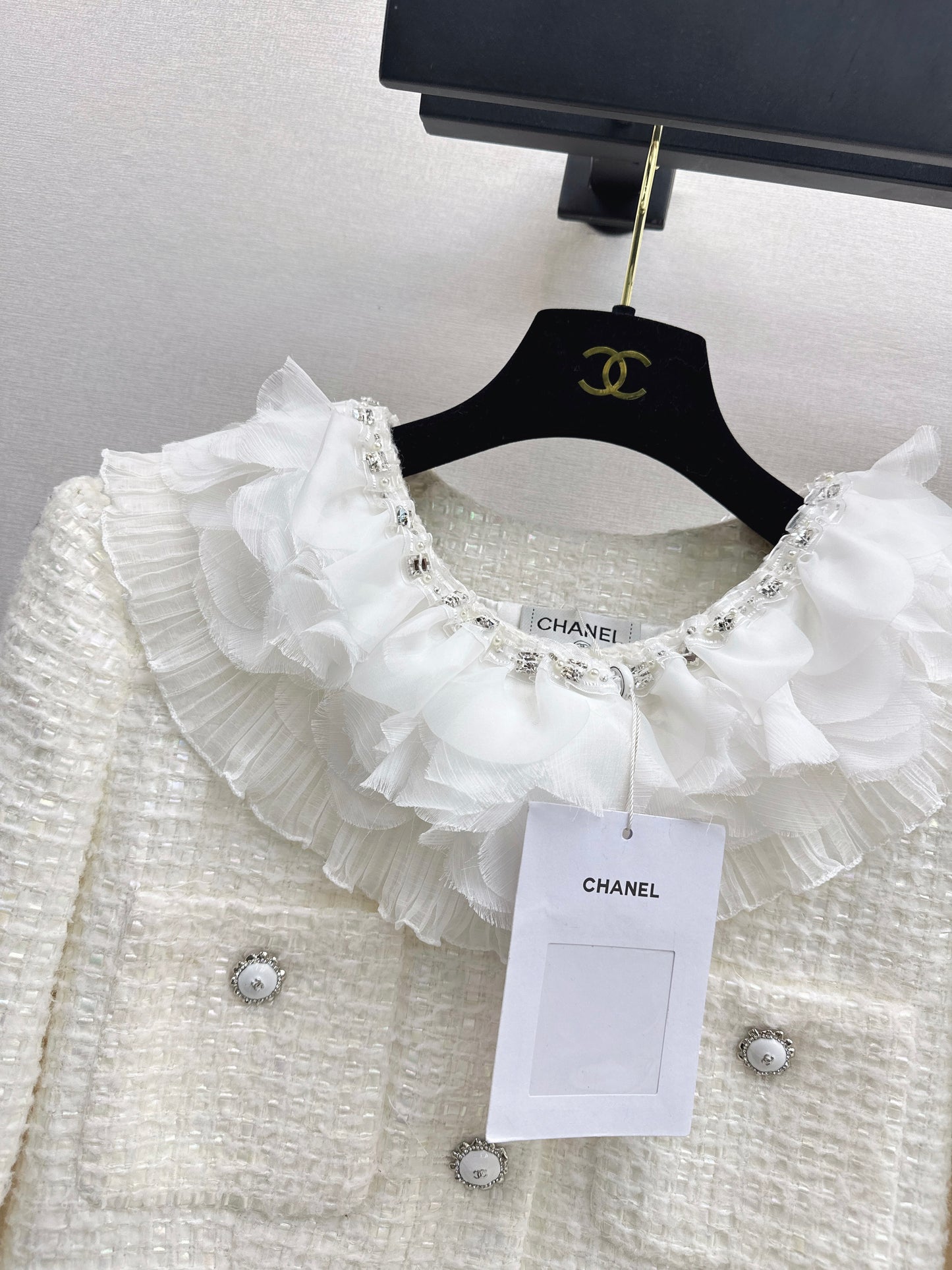 Chan NEW layered ruffle collar jacket
