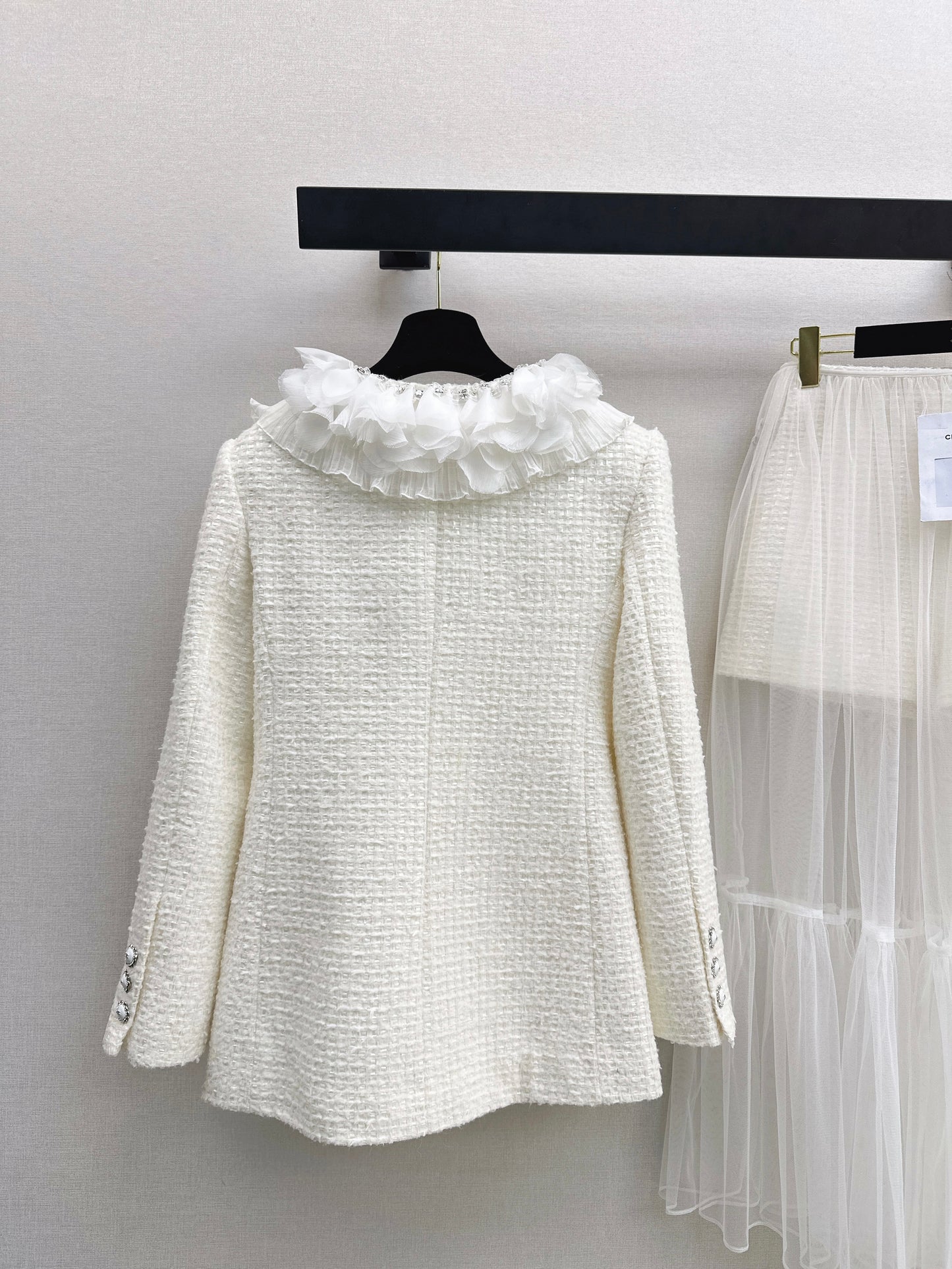 Chan NEW layered ruffle collar jacket