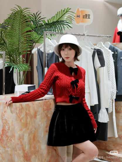 Miu NEW bow sweater