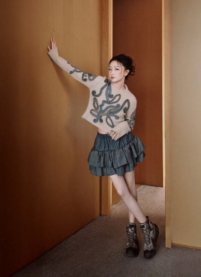 Louis NEW rosette detail sweater