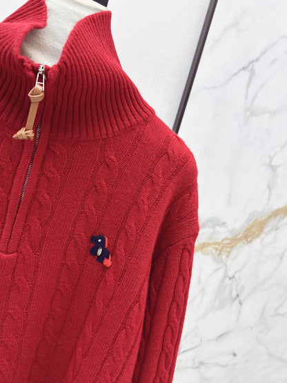 Ral NEW Half-zip wool sweater