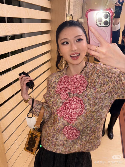 Louis NEW 3d floral sweater