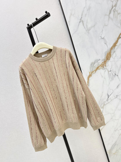 Brun NEW sequin embroidery sweater